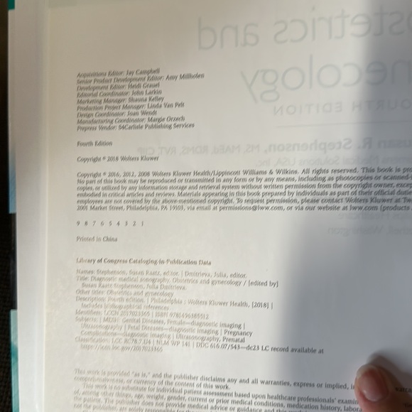 Textbook- Diagnostic Medical Sonography, obstetrics and gynecology 4e - Picture 5 of 5